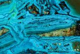 Polished Chrysocolla and Malachite - Bagdad Mine, Arizona #146523-1